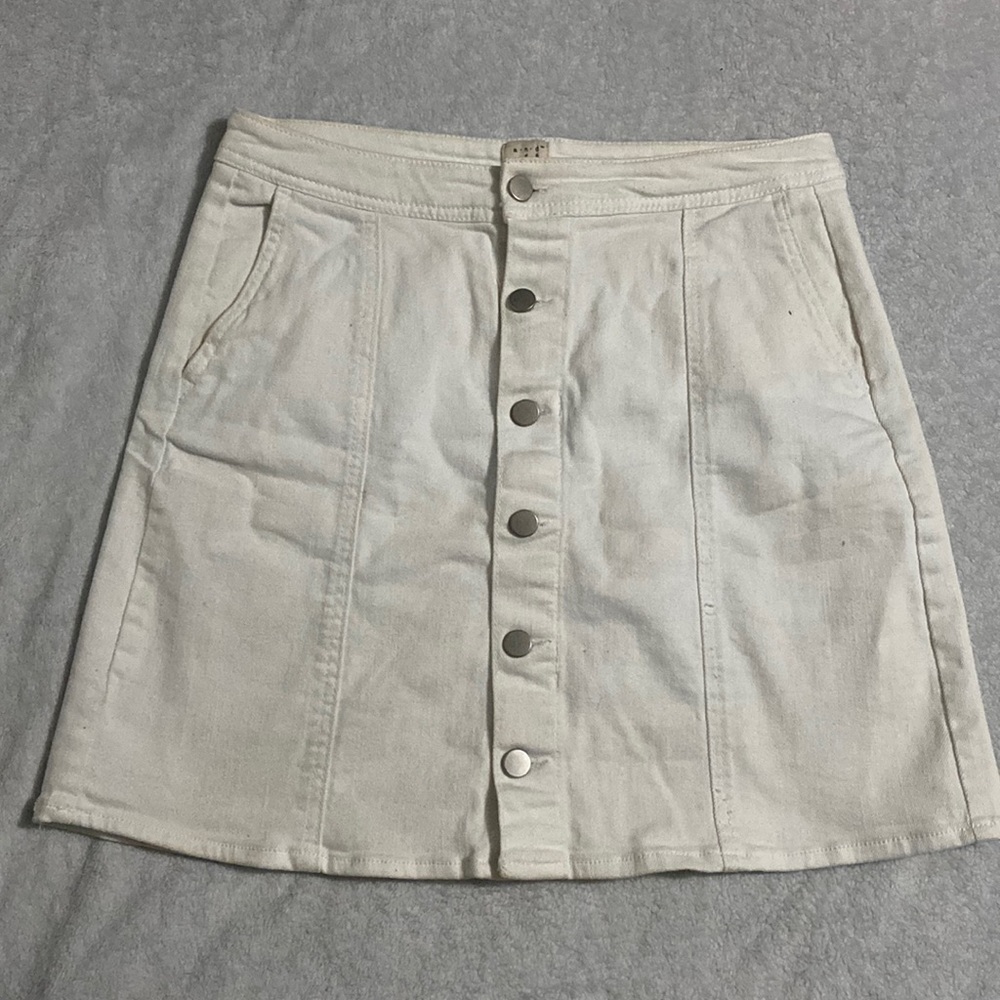 White Button-up Skirt